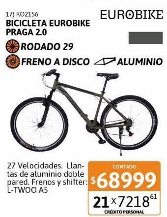 Cetrogar Bicicleta eurobike praga 2.0 oferta