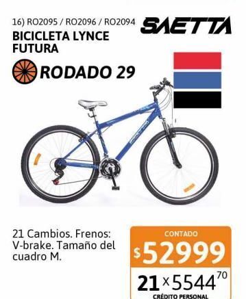 Cetrogar discount catalogo bicicletas