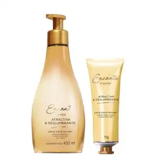 Avon Set x2 encanto atractiva - crema corporal + crema de manos oferta