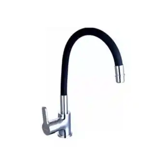 Frávega Grifería de cocina piazza emblem 10016ne con flexible negro oferta