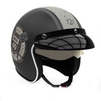 Oscar Barbieri Casco abierto hawn ruta 40 gris talle xl oferta