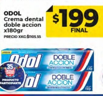 Supermayorista Vital Odol Crema Dental Doble Accion x 180gr oferta