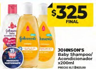 Supermayorista Vital Johnson's Baby Shampoo/Acondicionador x 200ml oferta