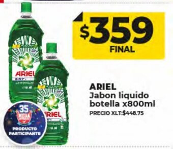 Supermayorista Vital Ariel Jabon Liquido Botella x 800ml oferta