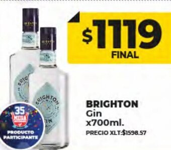 Supermayorista Vital Brighton Gin x 700ml oferta