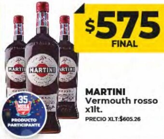 Supermayorista Vital Martini Vermouth Rosso x1lt oferta