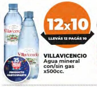 Supermayorista Vital Villavicencio Agua Mineral con/sin Gas x 500cc oferta