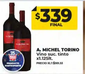 Supermayorista Vital A. Michel Torino Vino Suc. Tinto x 1.125lt oferta