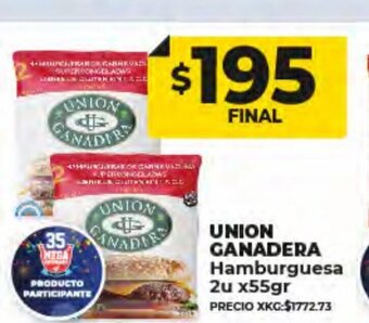 Supermayorista Vital Union Ganadera Hamburguesa 2ux55gr oferta