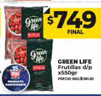Supermayorista Vital Green Life Frutillas d/p x 550gr oferta
