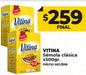 Supermayorista Vital Vitina Sémola Clásica x500gr oferta