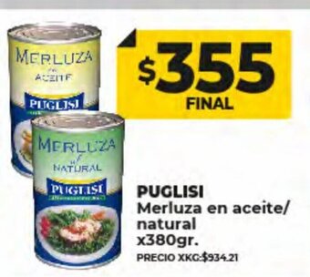 Supermayorista Vital Puglisi Merluza en Aceite/ Natural x380gr oferta
