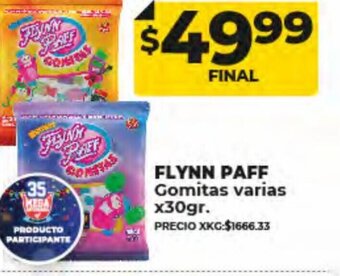 Supermayorista Vital Flynn Paff Gomitas Varias x30gr oferta