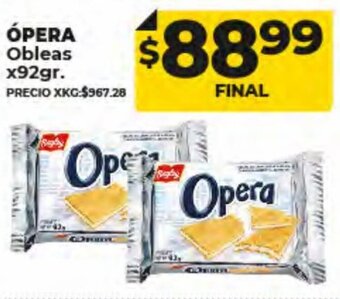 Supermayorista Vital Ópera Obleas x92gr. oferta