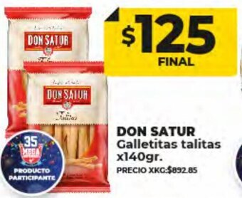 Supermayorista Vital Don Satur Galletitas Talitas x140gr oferta