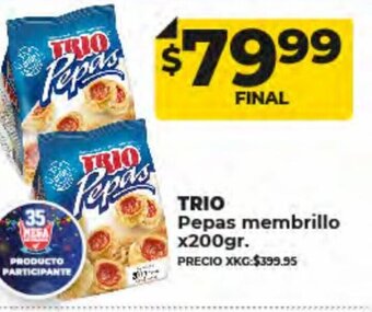 Supermayorista Vital Trio Pepas Membrillo x200gr oferta