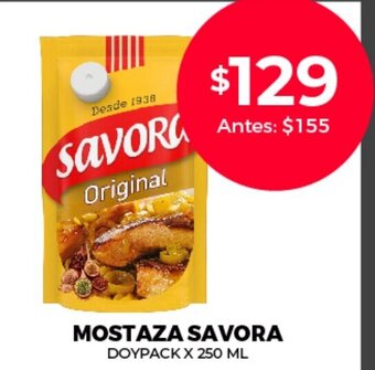 Supermercados Tadicor Mostaza Savora oferta