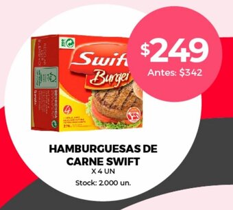Supermercados Tadicor Hamburguesas De Carne Swift oferta
