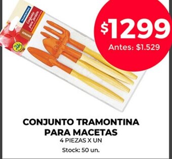 Supermercados Tadicor Conjunto Tramontina Para Macetas oferta