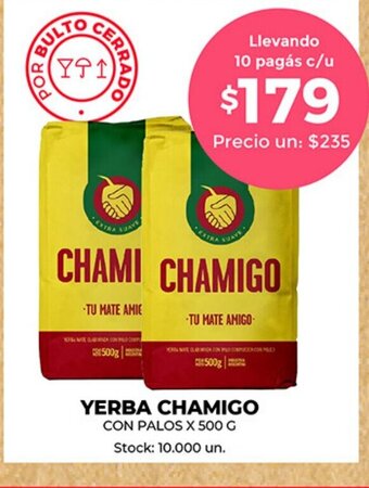 Supermercados Tadicor Yerba Chamigo oferta