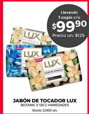 Supermercados Tadicor Jabón De Tocador Lux oferta