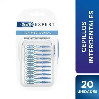 Oral b cepillos interdentales expert picks (20 unidades)
