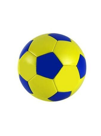 El Mundo del Juguete Pelota futbol football grande nº5 original amarilla, azul oferta