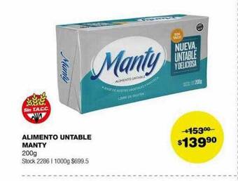 Atomo Conviene Alimento untable manty oferta