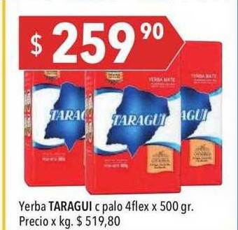 Hergo Yerba taragui c palo 4flex oferta