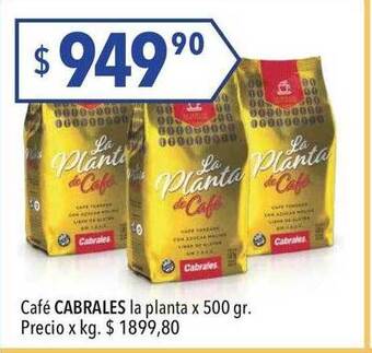 Hergo Café cabrales la planta oferta