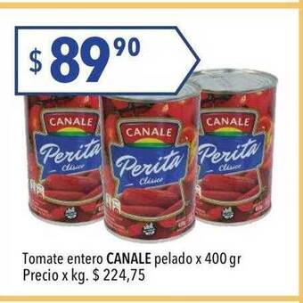 Hergo Tomate entero canale pelado oferta