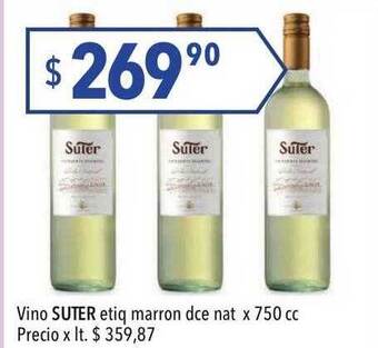 Hergo Vino suter etiq marron dce nat oferta