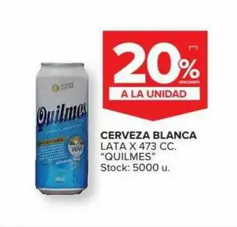 Carrefour Cerveza blanca quilmes oferta