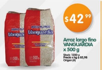 Supermercados Buenos Días Vanguardia Arroz largo fino x 500g oferta