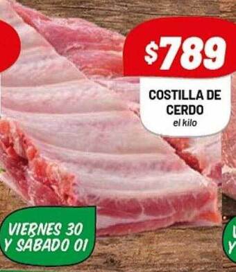 Almacor Costilla de cerdo el kilo oferta