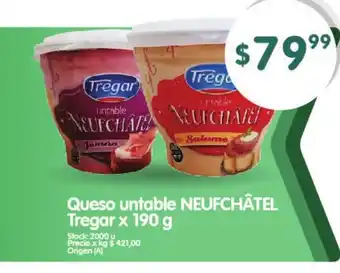 Supermercados Buenos Días Tregar Queso untable Neufchàtel x 190g oferta
