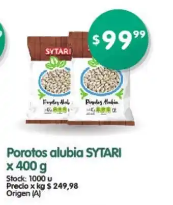 Supermercados Buenos Días Sytari Porotos alubia x 400g oferta