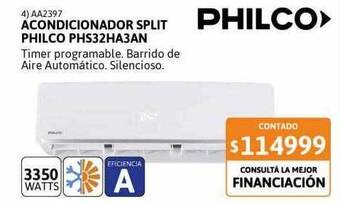 Cetrogar Acondicionador split philco phs32ha3an oferta