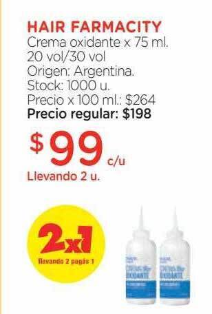Farmacity Hair farmacity crema oxidante oferta