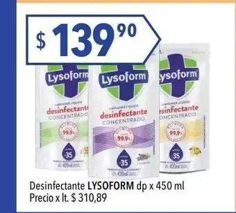 Hergo Desinfectante lysoform dp oferta
