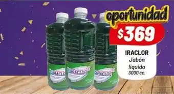 Almacor Iraclor jabón liquido 3000 cc oferta