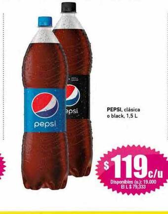 Cooperativa Obrera Pepsi clásica o black oferta