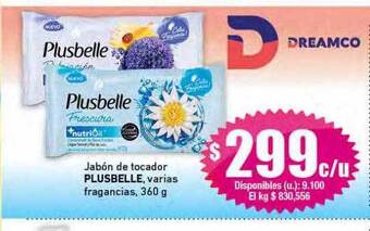 Cooperativa Obrera Jabón de tocador plusbelle varias fragancias oferta