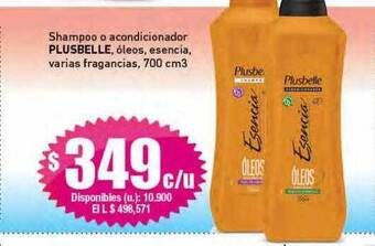 Cooperativa Obrera Shampoo o acondicionador plusbelle oferta