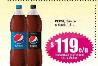 Cooperativa Obrera Pepsi clásica o black oferta