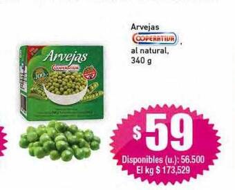 Cooperativa Obrera Arvejas cooperativa al natural oferta