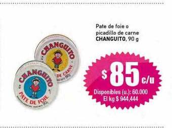 Cooperativa Obrera Pate de foie o picadillo de carne changuito oferta