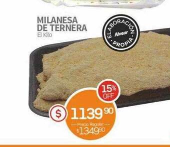 Alvear Milanesa de ternera oferta