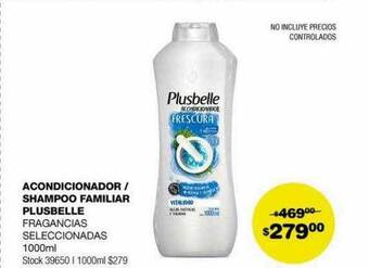 Acondicionador - shampoo familiar plusbelle fragancias seleccionadas