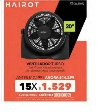 Nexon Ventilador turbo 20 oferta